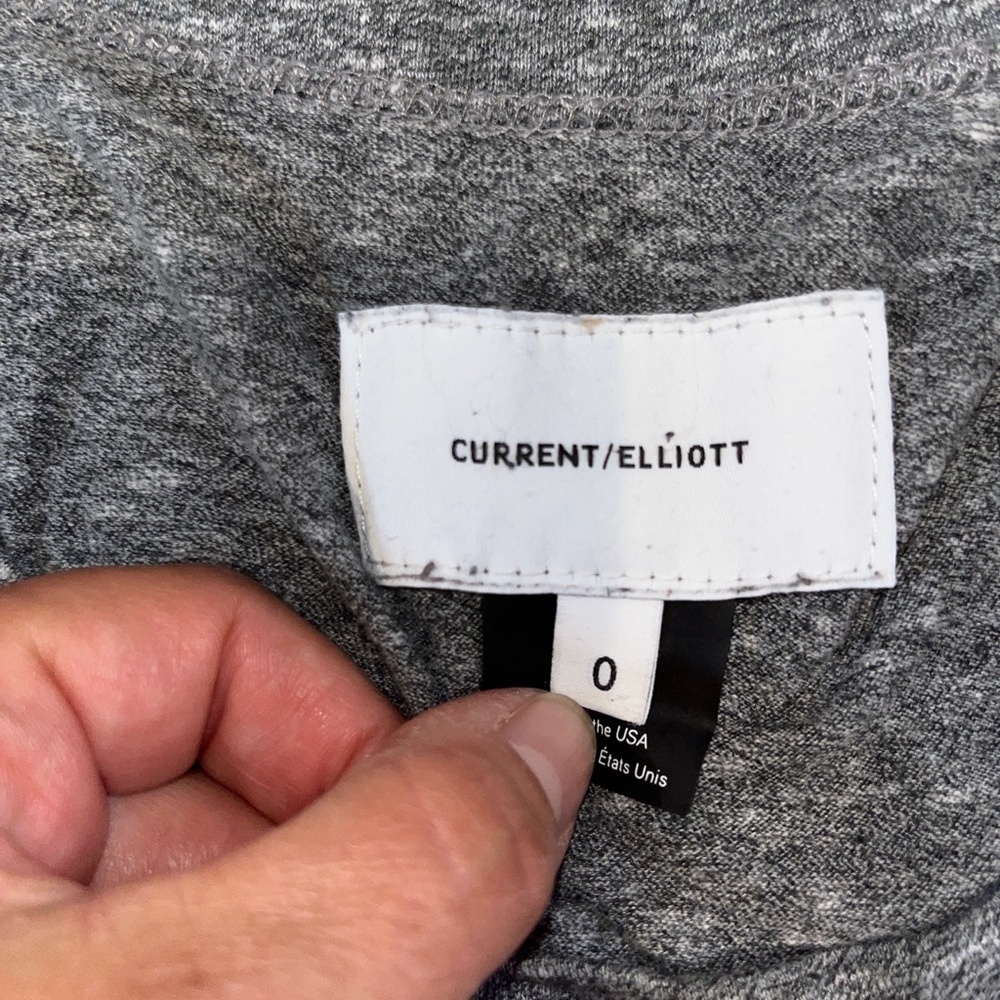 Current/Elliot long sleeve Heather gray t shirt - Picture 3 of 5
